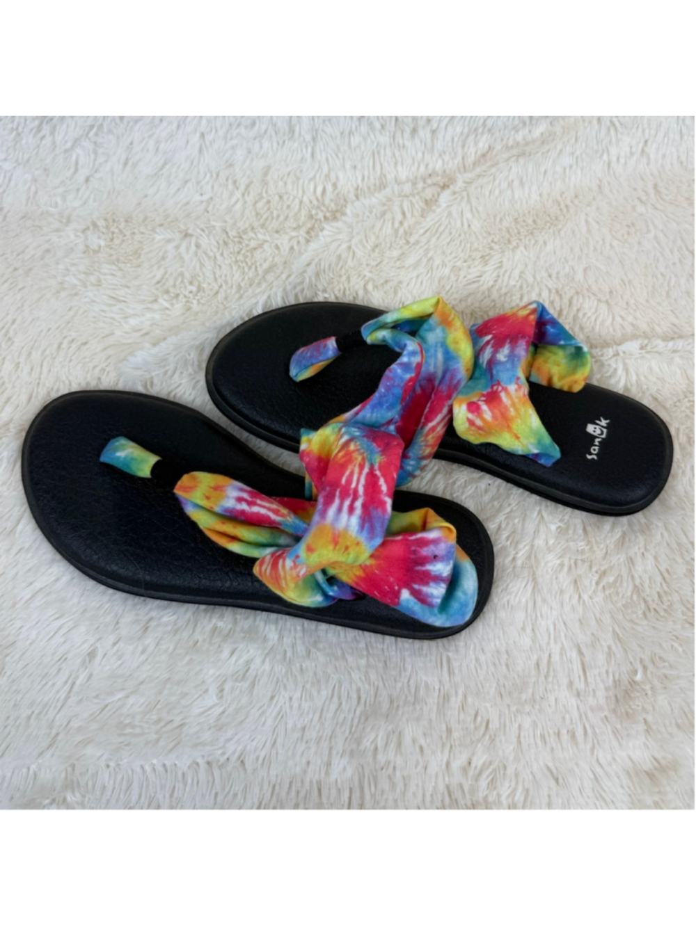 Sanuk Yoga Sling rainbow sandals-6